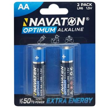 Navaton Optimum LR6 АА Battery 2pcs - buy, prices for Supermarket "Kharkiv" - photo 1