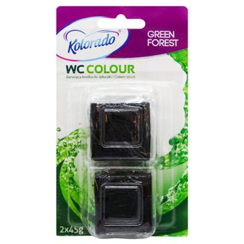 Таблетка для сливного бачка Kolorado Green Forest 2х45г