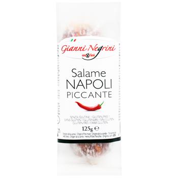 Ковбаса Salame Napoli Piccante NEGRINI 125 г - купить, цены на WINETIME - фото 1