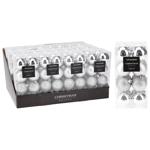 Koopman Set of Christmas Tree Balls 50mm 16pcs Silver