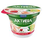 Біфідойогурт Активіа полуниця-злаки 2,2% 180г