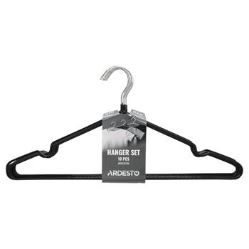 Ardesto Metal Black Hangers Set 10pcs*40.5cm - buy, prices for MegaMarket - photo 1