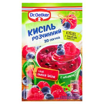 Кисіль Dr.Oetker Лісові ягоди та шматочки фруктів 32г - купити, ціни на Ідеал - фото 1