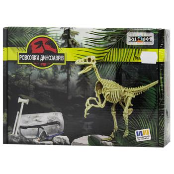 Набор для творчества Strateg Раскопки Динозавров велоцираптор - купить, цены на МегаМаркет - фото 1