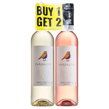 Pardalito Vinho Verde Pink + White Semi Dry Wine 9.5% 2х0.75l - buy, prices for ULTRAMARKET - photo 1