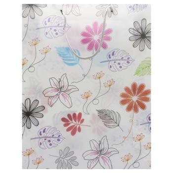 Пакет подарочный Зед Листья 34х26,5х8см в ассортименте - купить, цены на ЕКО Маркет - фото 1