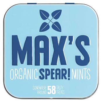 Драже Max's Organic Mints зі смаком м'яти органічне 35г - купити, ціни на Grono - фото 1