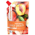 Крем-мыло Economy Line Персик с глицерином 1,5л