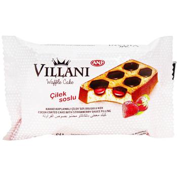 Ani Villani Waffle Cake with Cocoa and Strawberry Cream 50g - buy, prices for MegaMarket - photo 1