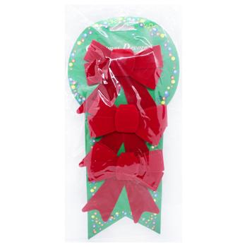 Set of Red Bows 9x14cm 3pcs - buy, prices for Tavria V - photo 1