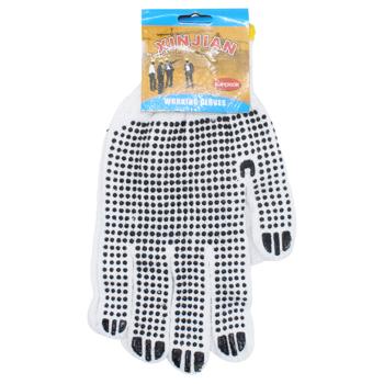 Перчатки рабочие трикотажные 13040-11 - купить, цены на КОСМОС - фото 1