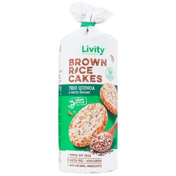 B.Yond Trio Quinoa and White Sesame Black Rice Cakes 100g - buy, prices for COSMOS - photo 1