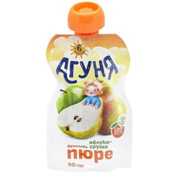 Agunya Apple-pear Sugar Free Puree 90g - buy, prices for Vostorg - photo 1