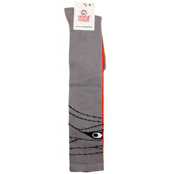 Nova Liniya Halloween Grey Orange Kid's Golf Socks s.18-20/22-24 - buy, prices for Auchan - photo 1