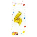 Свеча для торта золото Цифра 4