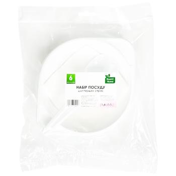 Тарелки для первых блюд одноразовые Sweet Home 6шт