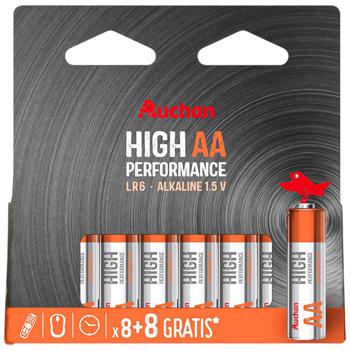 Auchan  AA Alkaline Batteries 16pcs