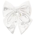 BonaDi Decorative Bow 16cm Silver