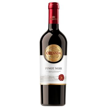 Вино Oreanda Pinot Noir красное полусладкое 9,5-13% 0,75л - купить, цены на AlcoHub - фото 1