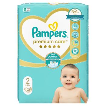 Pampers Premium Care Diapers Size 2 Mini 4-8kg 68pcs - buy, prices for MegaMarket - photo 3