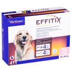 Virbac Effitix Drops on Withers for Dogs from 20 to 40kg from External Parasites 268mg/2400mg 4 pipettes