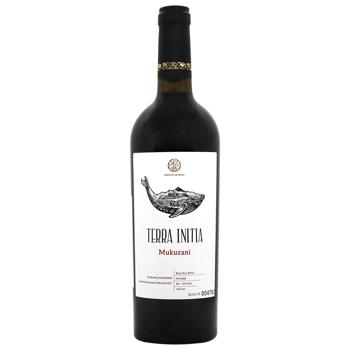 Вино Terra Initia Mukuzani червоне сухе 13.5% 0,75л - купити, ціни на Торба - фото 1
