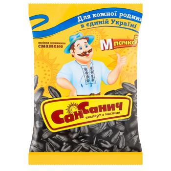 Семена подсолнечника Сан Саныч жареные 75г - купить, цены на Идеал - фото 1