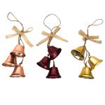 Actuel Bells Christmas Tree Pendant 2cm 3pcs in assortment