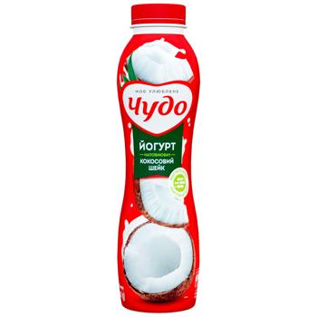 Йогурт Чудо Кокосовый шейк 2,8% 520г - купить, цены на Чудо Маркет - фото 1