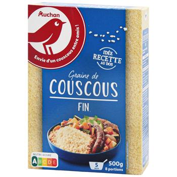 Кус-кус Auchan мелкое зерно 500г