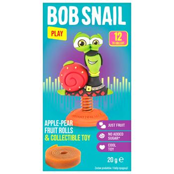 Набір Цукерки Bob Snail яблуко-груша 20г та іграшка - купити, ціни на КОСМОС - фото 1