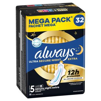 Прокладки гигиенические Always Ultra Secure Night 32шт - купить, цены на За Раз - фото 2
