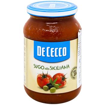 De Cecco Siciliana Tomato Sauce with Olives 400g