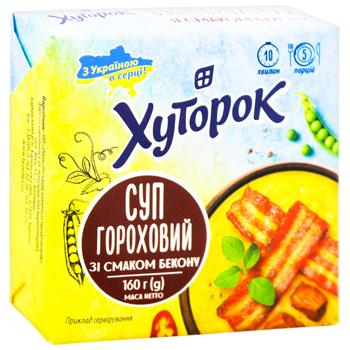 Суп Хуторок гороховий зі смаком бекону 160г - купити, ціни на - фото 3