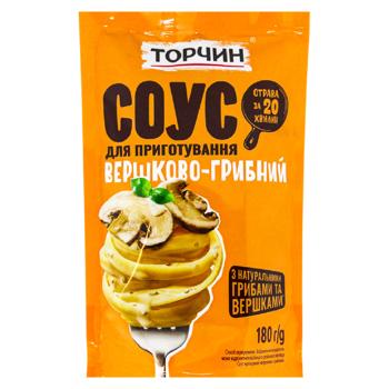 Соус Торчин Вершково-грибний кулінарний 180г - купити, ціни на КОСМОС - фото 1