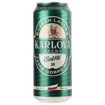 Karlova Krčma Světlé Light Beer 4% 0.5l - buy, prices for Chudo Market - photo 1