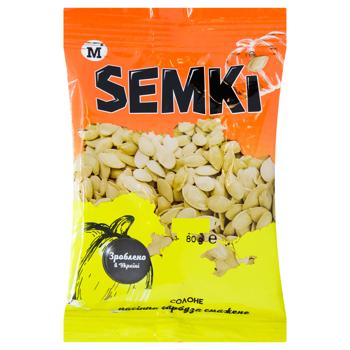 Semki Roasted Salted Pumpkin Seeds 80g - buy, prices for MegaMarket - photo 1