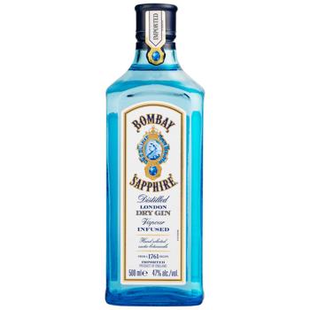 Джин Bombay Sapphire 47% 0,5л - купить, цены на Идеал - фото 1