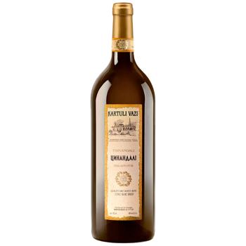 Kartuli Vazi Tsinandali White Dry Wine 12% 1.5l - buy, prices for NOVUS - photo 1
