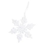 Підвіска ялинкова Сніжинка 10,5см гліттер