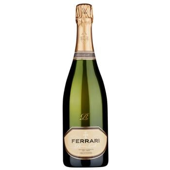 Ferrari Riserva Lunelli White Brut Sparkling Wine 12.5% 0.75l - buy, prices for WINETIME - photo 1