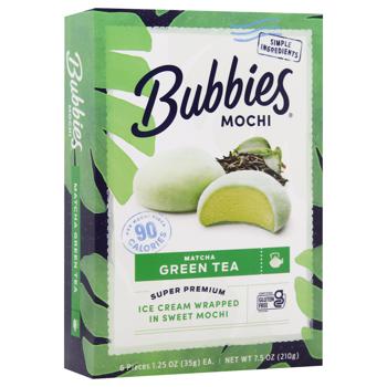 Bubbies Green Tea Mochi Ice Cream 6x35g - buy, prices for WINETIME - photo 3