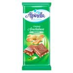 Шоколад молочний Alpinella з арахісом 90г