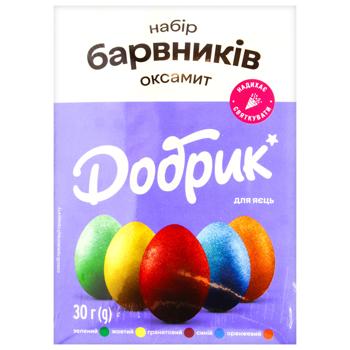 Набір барвників Добрик Оксамит для яєць + кислота винна 10шт 30г - купити, ціни на КОСМОС - фото 2