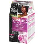 L'oreal Paris Casting Creme Gloss 100 Black Vanilla Ammonia Free Hair Dye