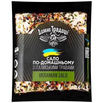 Сало Димні Традиції Домашнее с чесноком и травами - купить, цены на WINETIME - фото 1
