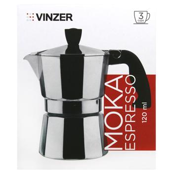 Vinzer 3-Cup Geyser Coffee Maker 120ml - buy, prices for MegaMarket - photo 2
