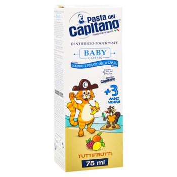 Pasta del Capitano Toothpaste Tutti-Frutti 3+ 75ml - buy, prices for Supermarket "Kharkiv" - photo 3