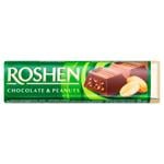 Roshen Milk Chocolate Bar with Peanut Filling 38g