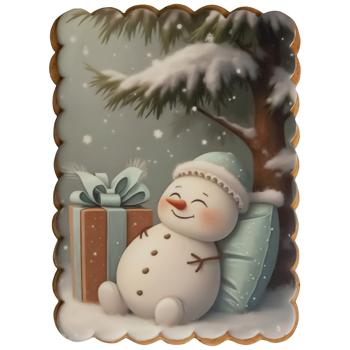 Dobryk Snowman with Gift Gingerbread 70g - buy, prices for Auchan - photo 1
